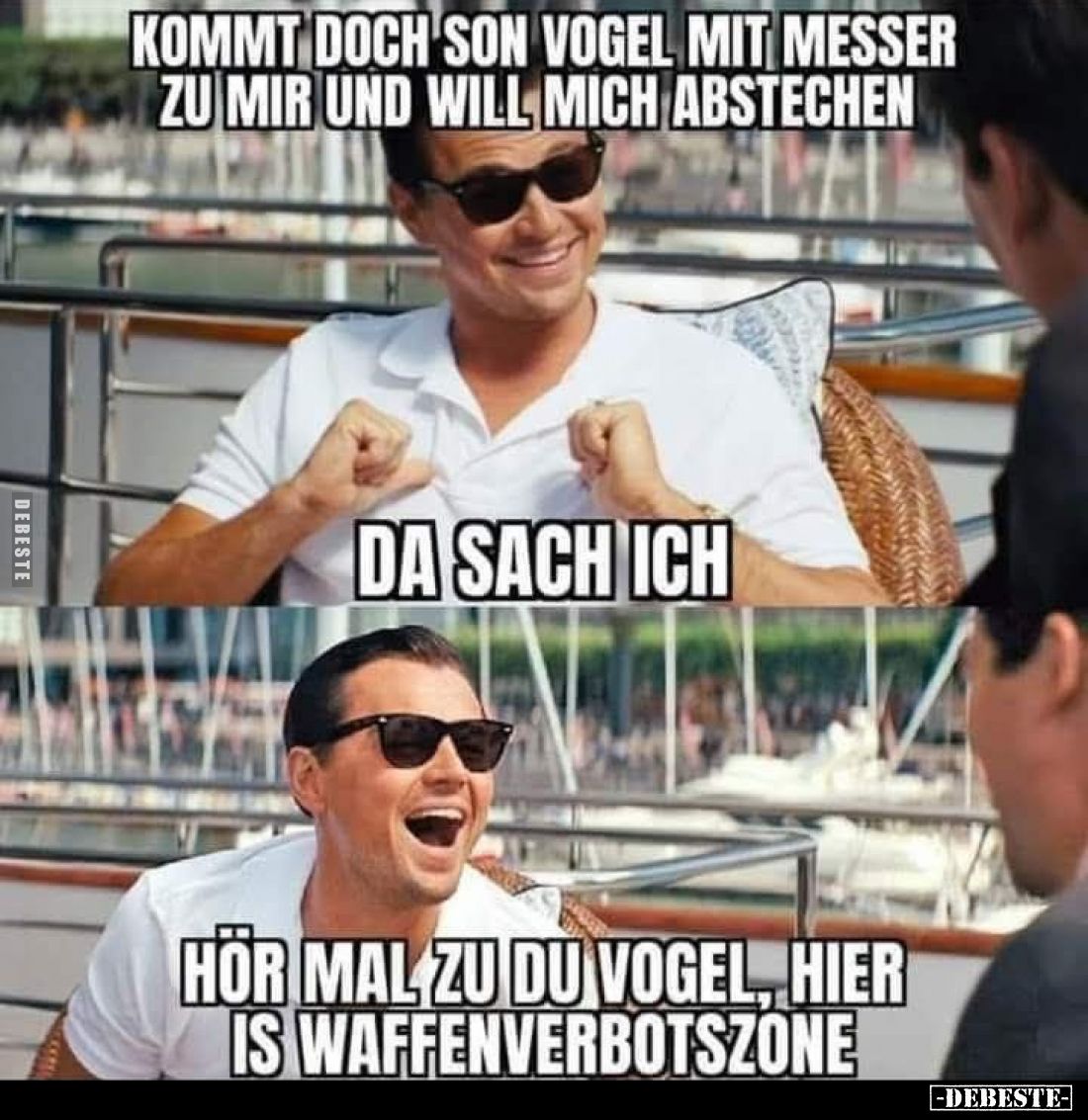 Kommt doch son Vogel mit Messer zu mir und will mich.. - Lustige Bilder | DEBESTE.de