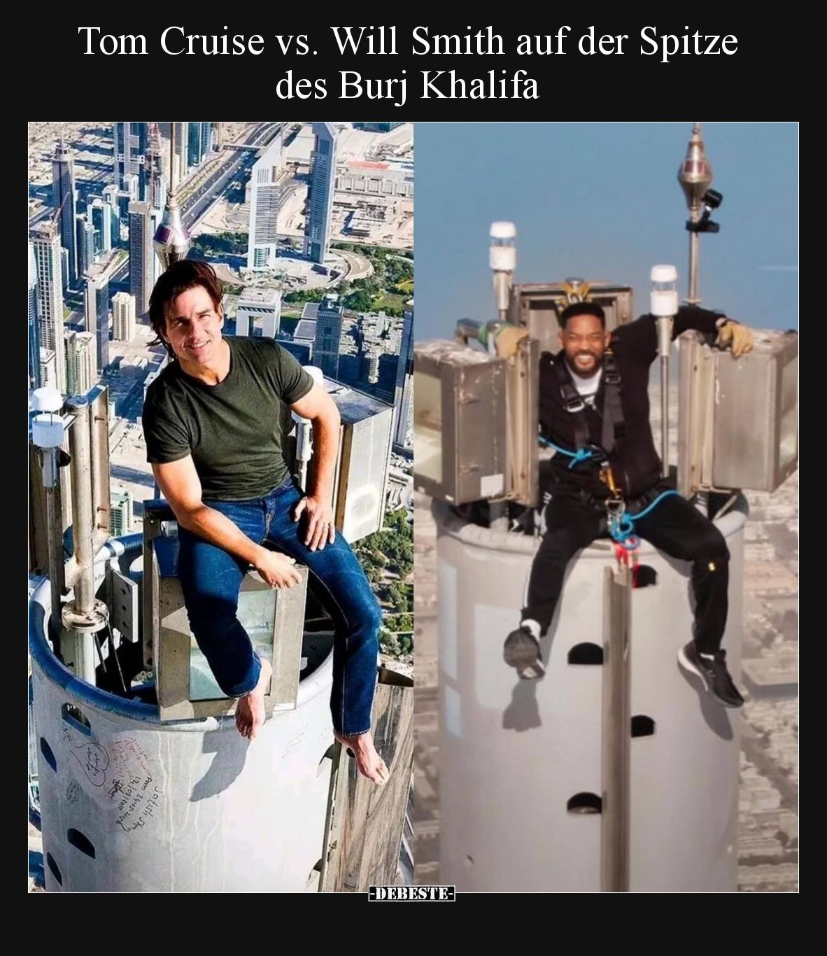 Tom Cruise vs. Will Smith auf der Spitze des Burj Khalifa