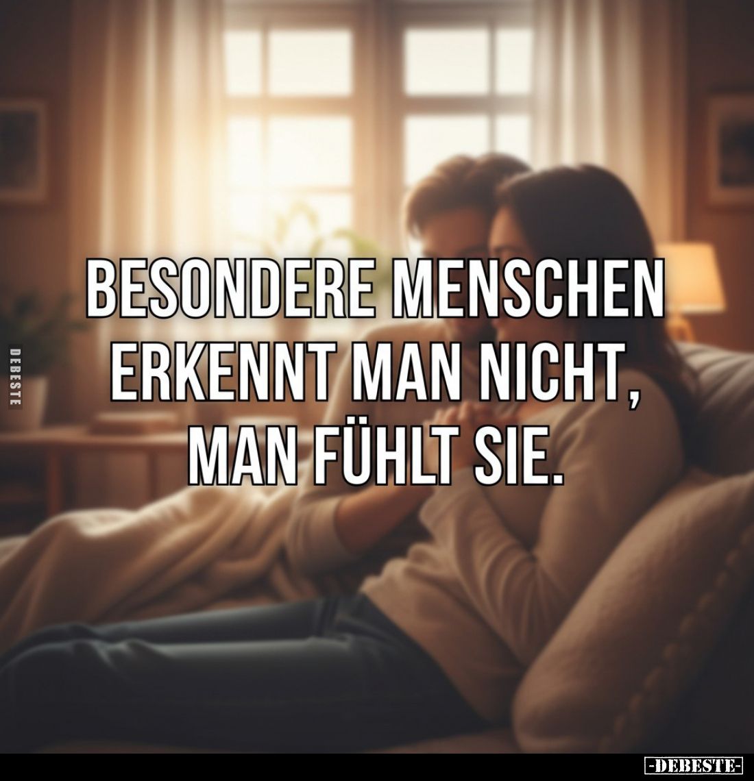 Besondere Menschen erkennt man nicht, man fühlt sie.