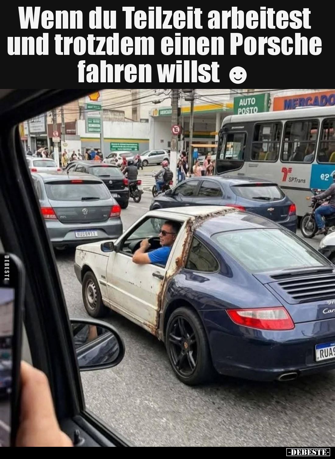 Wenn du Teilzeit arbeitest und trotzdem einen Porsche fahren willst.
