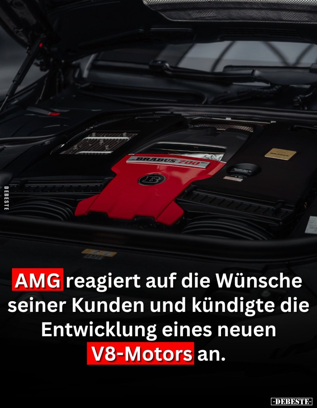 AMG reagiert auf die Wünsche seiner Kunden und kündigte die Entwicklung eines neuen V8-Motors an.