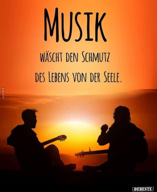 Musik wäscht den Schmutz des Lebens von der Seele... - Lustige Bilder | DEBESTE.de