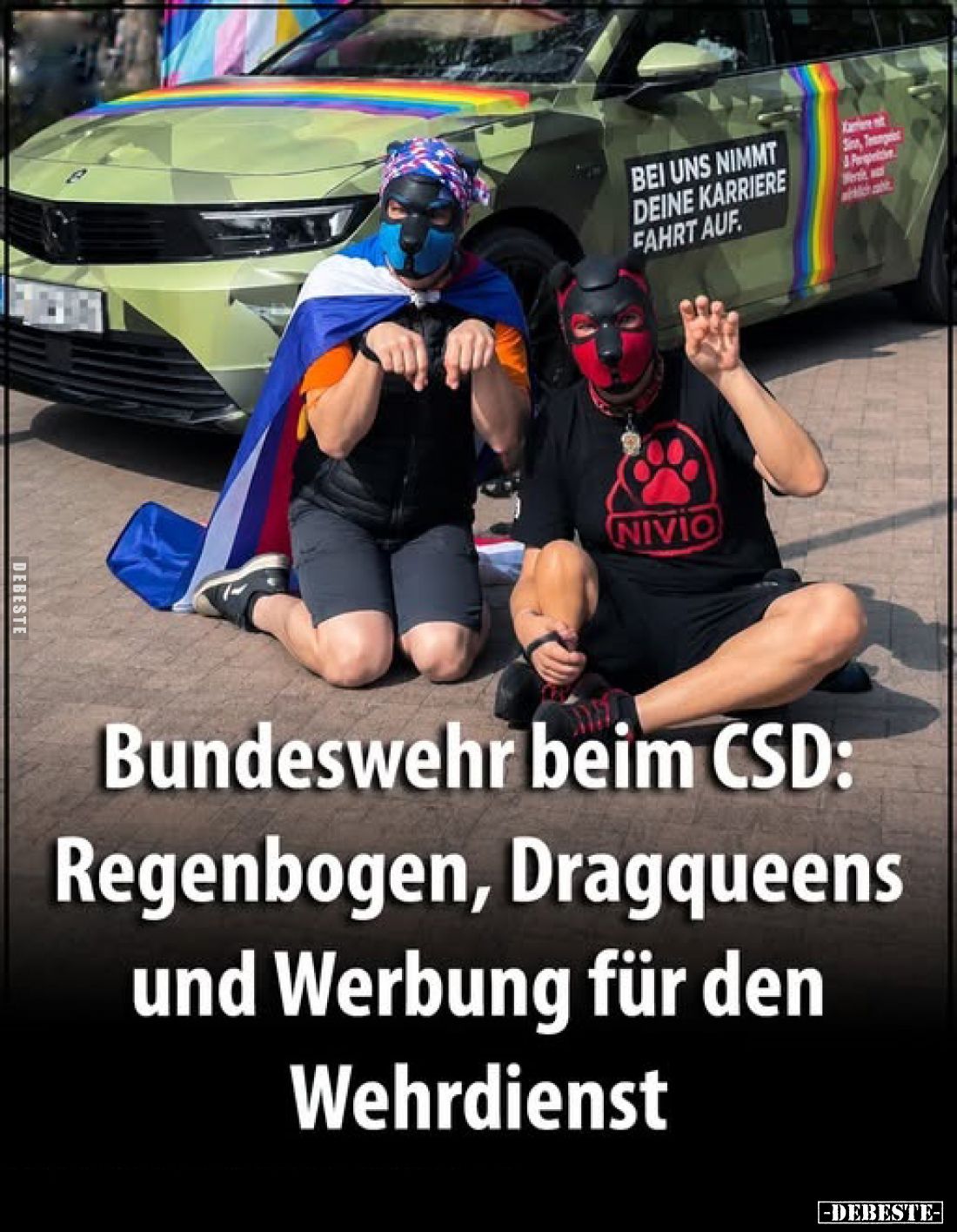 Bundeswehr beim CSD: Regenbogen, Dragqueens und Werbung für den Wehrdienst
BEI UNS NIMMT DEINE KARRIERE FAHRT AUF.
Karriere...