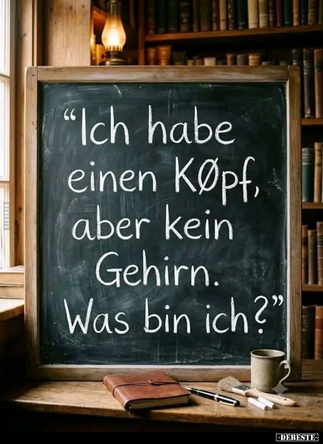 "Ich habe einen Kopf, aber kein Gehirn. Was bin ich?"