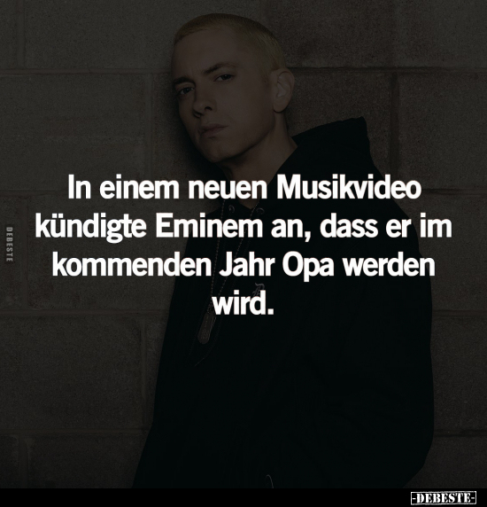 In einem neuen Musikvideo kündigte Eminem an.. - Lustige Bilder | DEBESTE.de