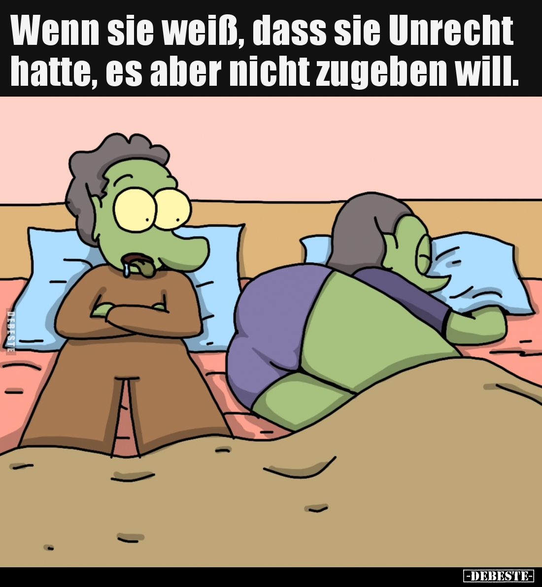 Wenn sie weiß, dass sie Unrecht hatte, es aber nicht.. - Lustige Bilder | DEBESTE.de