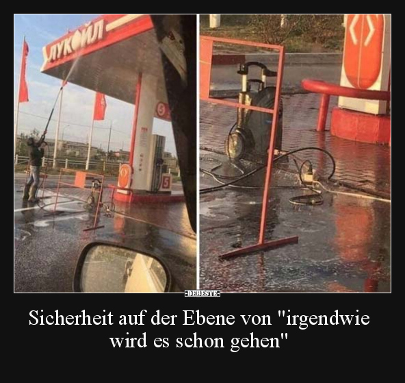 Sicherheit auf der Ebene von "irgendwie wird es schon.." - Lustige Bilder | DEBESTE.de