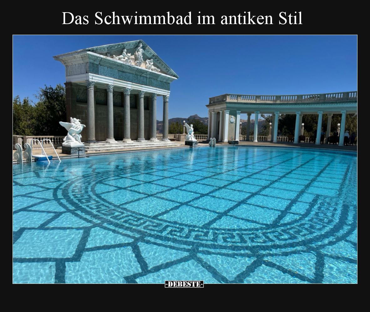 Das Schwimmbad im antiken Stil
