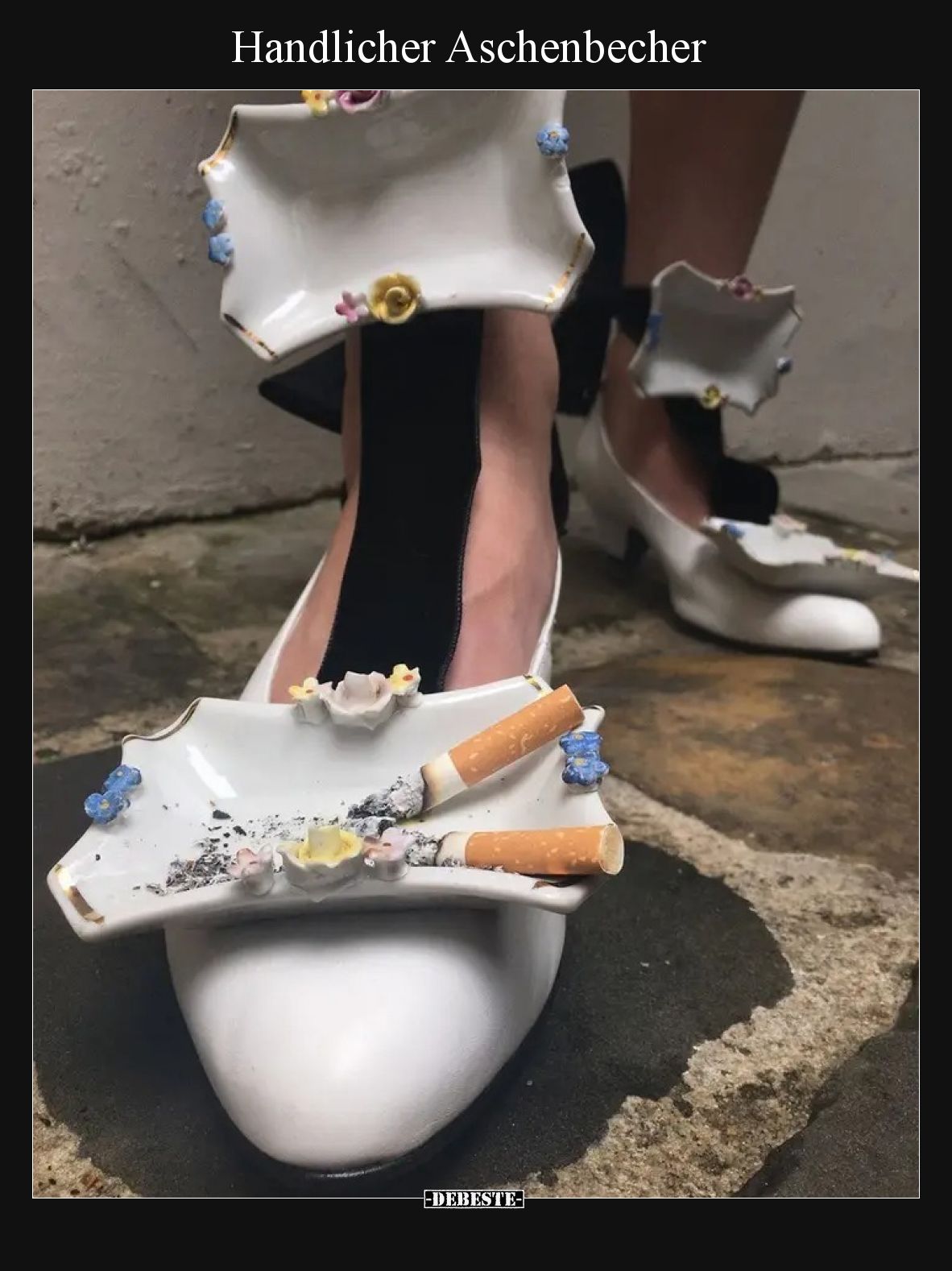 Handlicher Aschenbecher