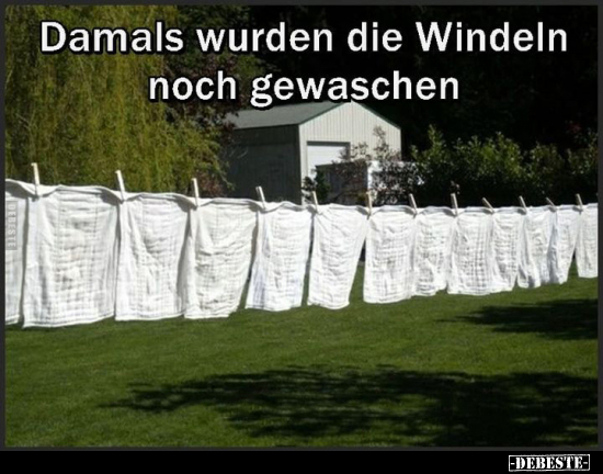 Damals wurden die Windeln noch gewaschen... - Lustige Bilder | DEBESTE.de