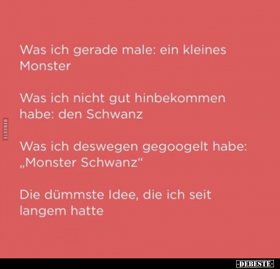 Was ich gerade male: Ein kleines Monster..