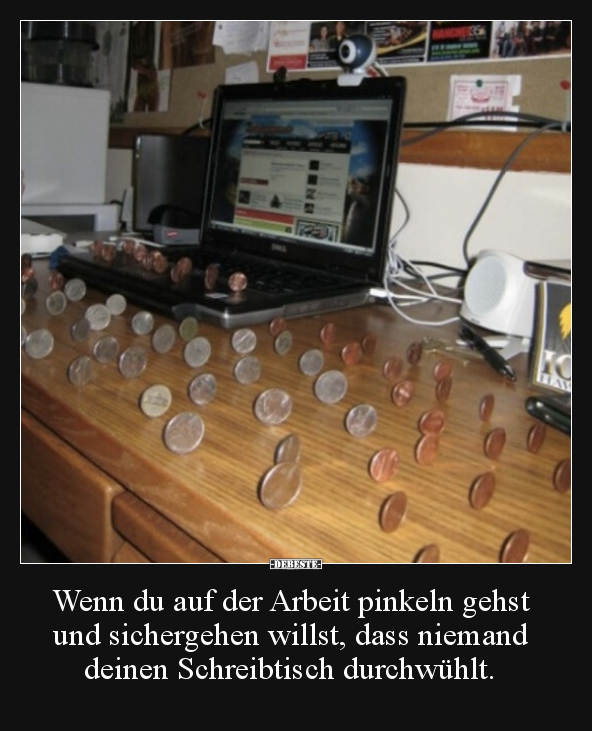 Wenn du auf der Arbeit pinkeln gehst und sichergehen.. - Lustige Bilder | DEBESTE.de