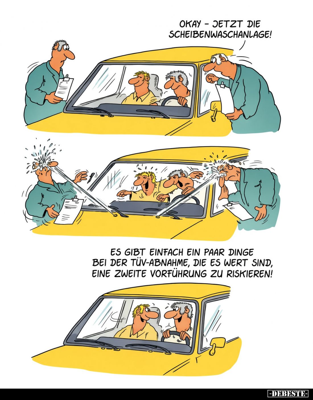 Okay - jetzt die Scheibenwaschanlage! -
Es gibt einfach ein paar Dinge bei der Tüv-Abnahme, die es wert sind, eine zweite Vo...