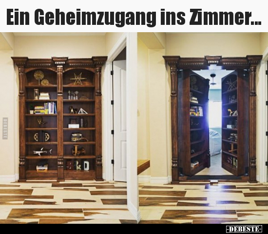 Ein Geheimzugang ins Zimmer... - Lustige Bilder | DEBESTE.de