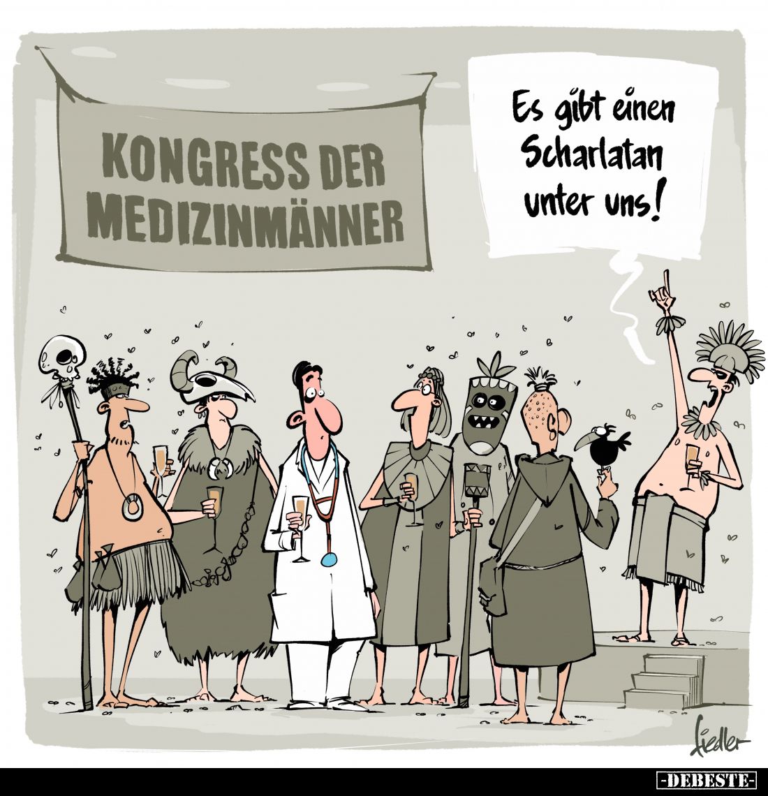 Es gibt einen Scharlatan unter uns!