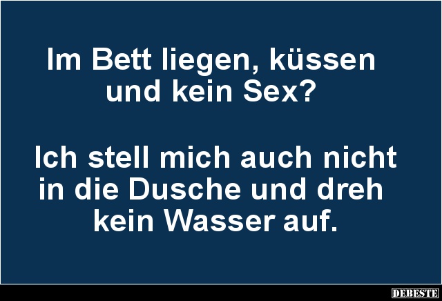 Im Bett liegen, küssen und kein...? - Lustige Bilder | DEBESTE.de