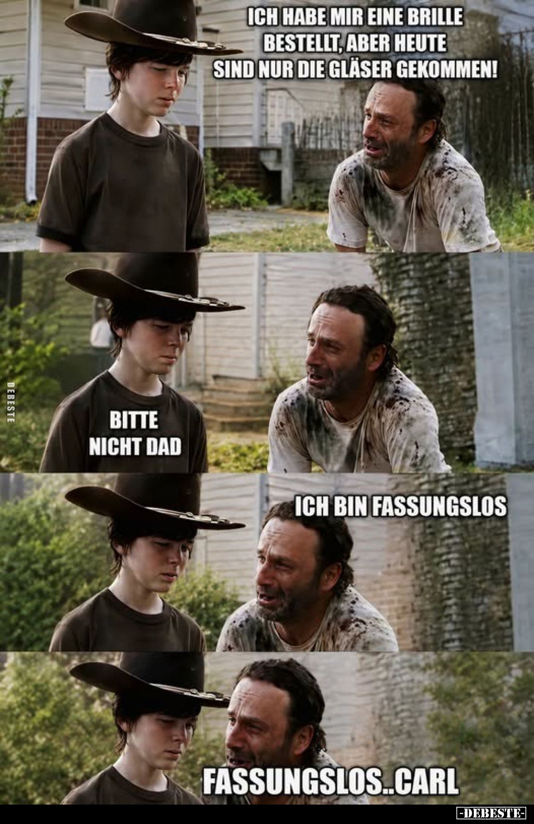 Ich habe mir eine Brille bestellt, aber heute sind nur die Gläser gekommen!
-
Bitte nicht Dad
-
Ich bin fassungslos
-
F...