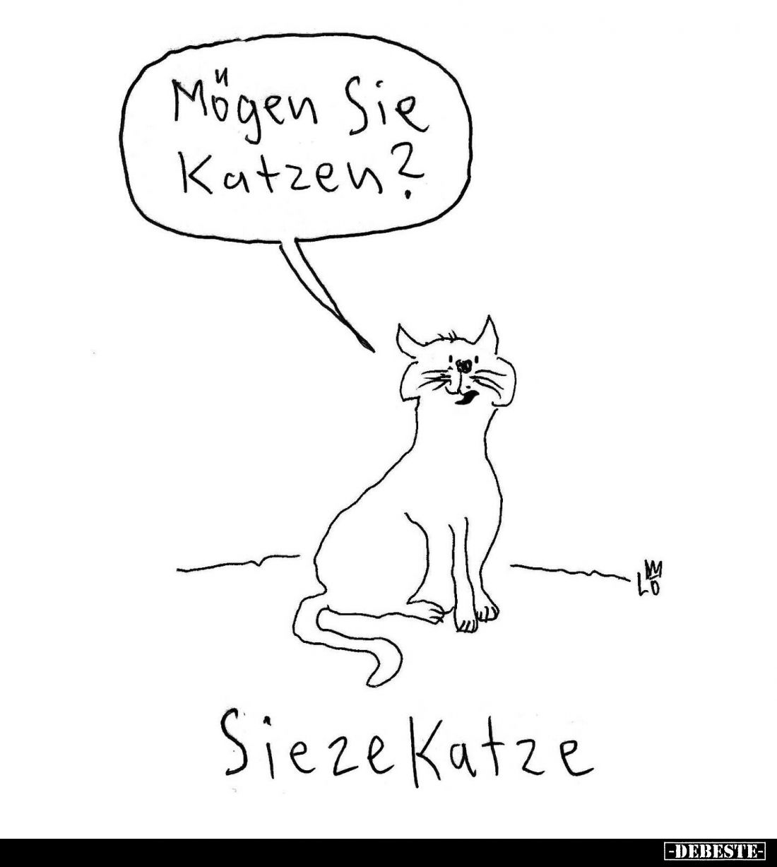 Sieze Katze. - Mögen Sie Katzen?