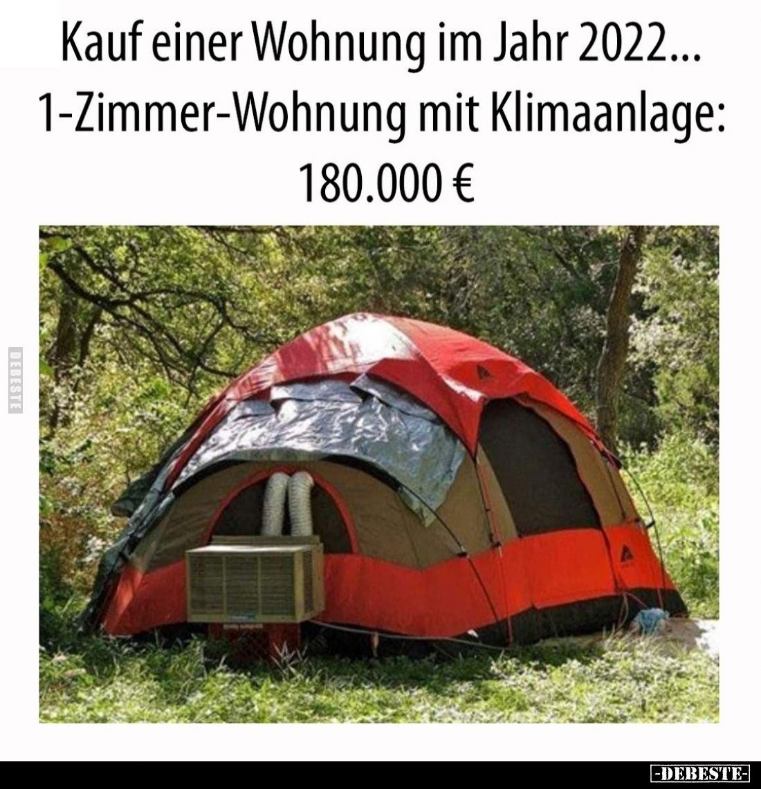 Kauf einer Wohnung im Jahr 2022... -
1-Zimmer-Wohnung mit Klimaanlage:
180.000 €