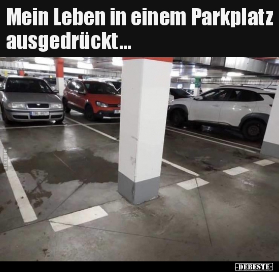 Mein Leben in einem Parkplatz ausgedrückt...