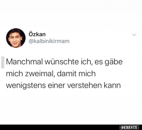 Manchmal wünschte ich, es gäbe mich zweimal.. - Lustige Bilder | DEBESTE.de