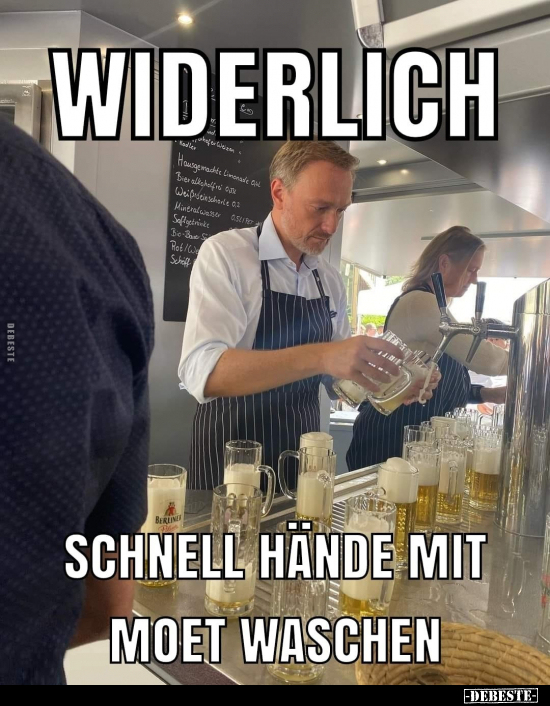 Widerlich schnell Hände mit Moet waschen. - Lustige Bilder | DEBESTE.de
