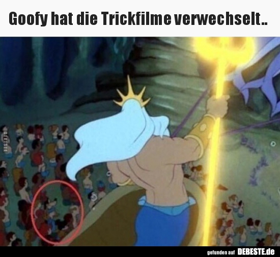 Goofy hat die Trickfilme verwechselt.. - Lustige Bilder | DEBESTE.de