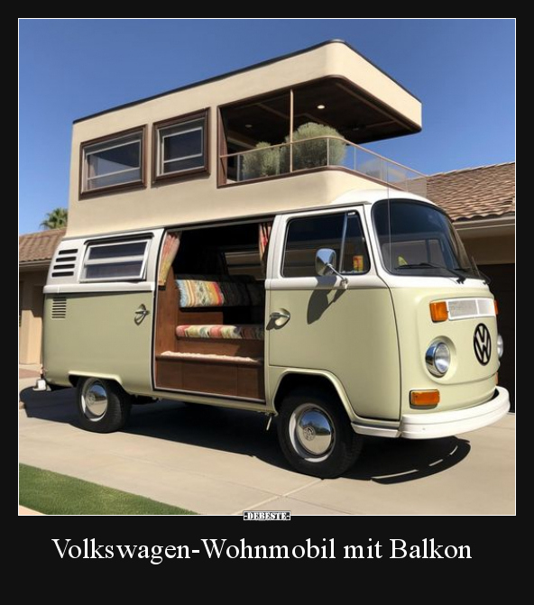 Volkswagen-Wohnmobil mit Balkon.. - Lustige Bilder | DEBESTE.de