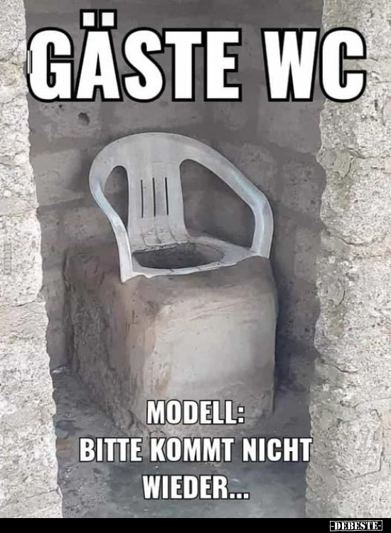 Gäste-WC. Modell: Bitte kommt nicht wieder... - Lustige Bilder | DEBESTE.de