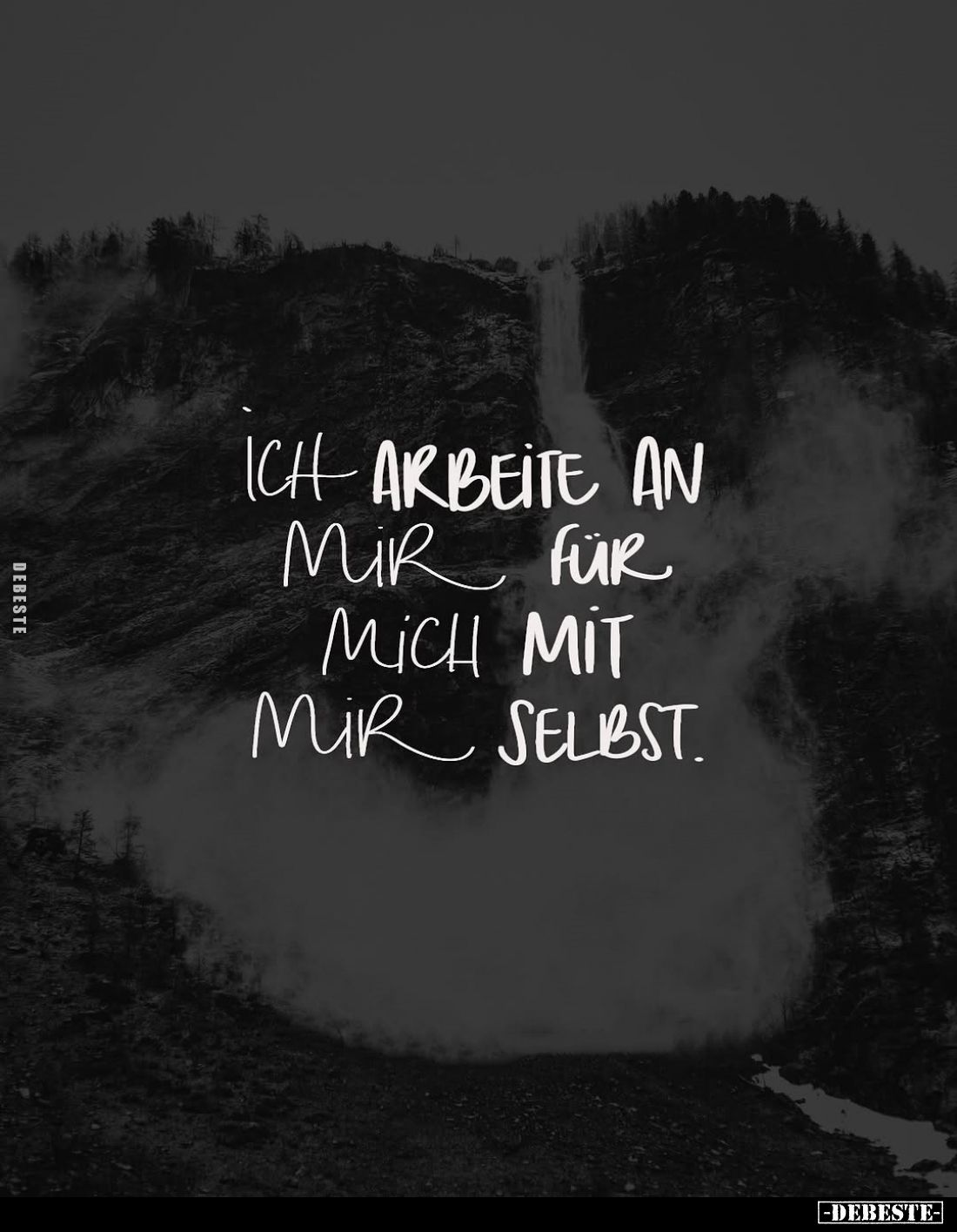 Ich arbeite an mir für mich mit mir selbst.