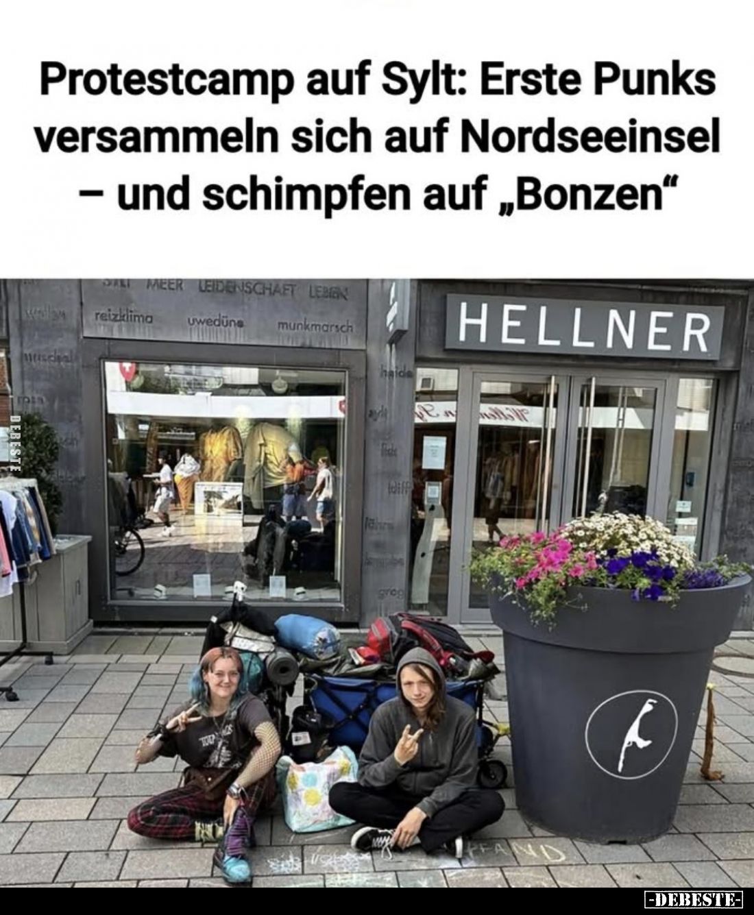 Protestcamp auf Sylt: Erste Punks versammeln sich auf Nordseeinsel – und schimpfen auf „Bonzen“