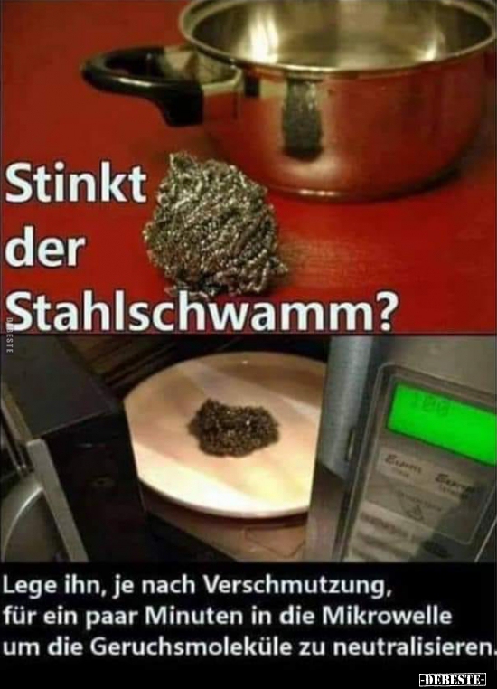Stinkt der Stahlschwamm?..
