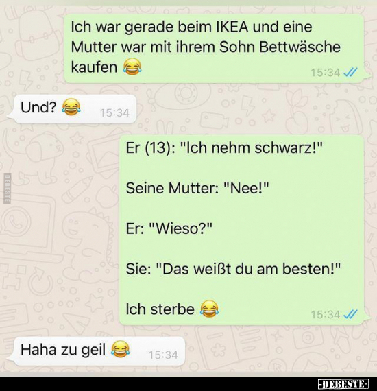 Ich war gerade beim IKEA und eine Mutter war mit ihrem Sohn.. - Lustige Bilder | DEBESTE.de