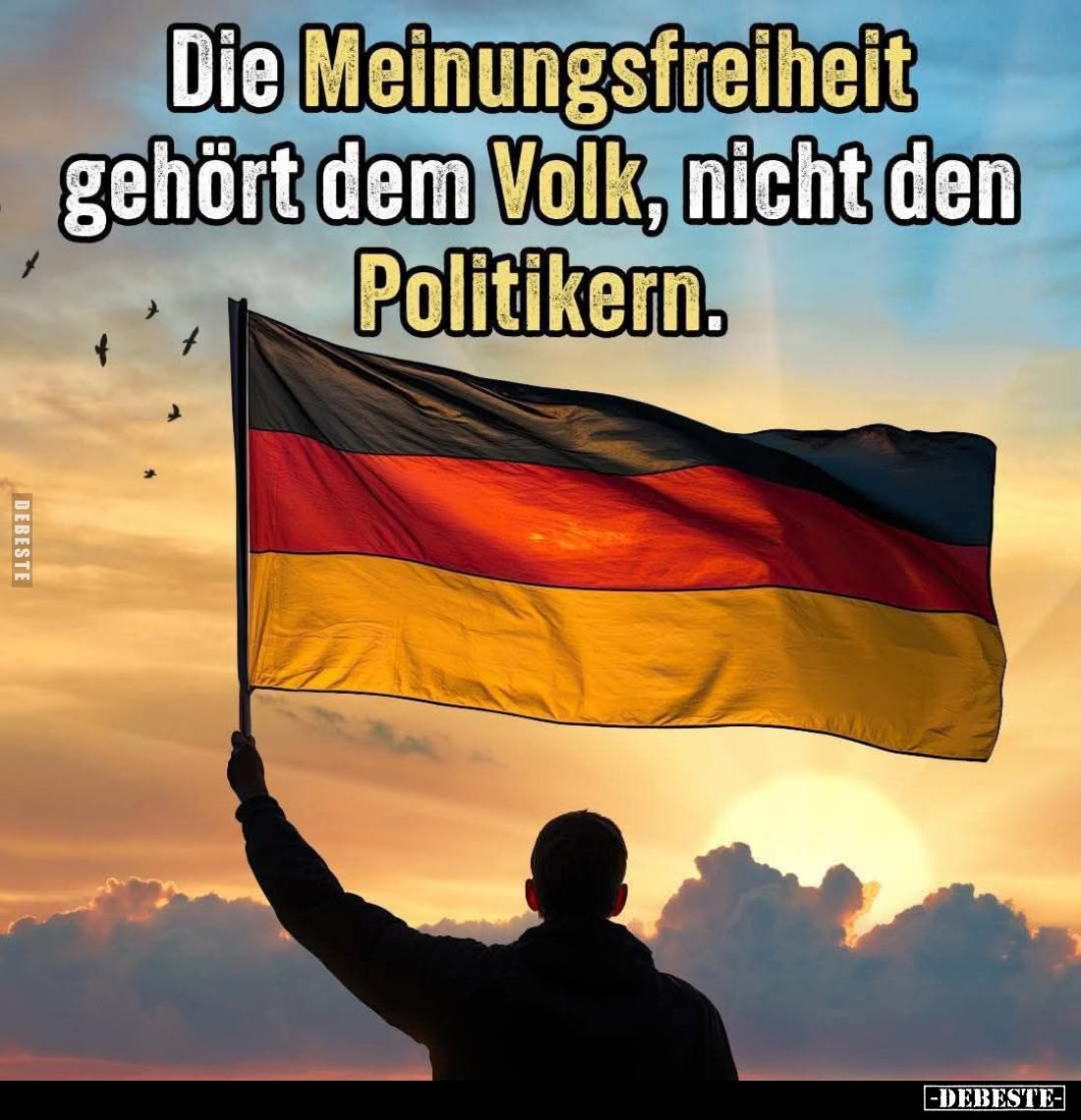 Die Meinungsfreiheit gehört dem Volk, nicht den Politikern.