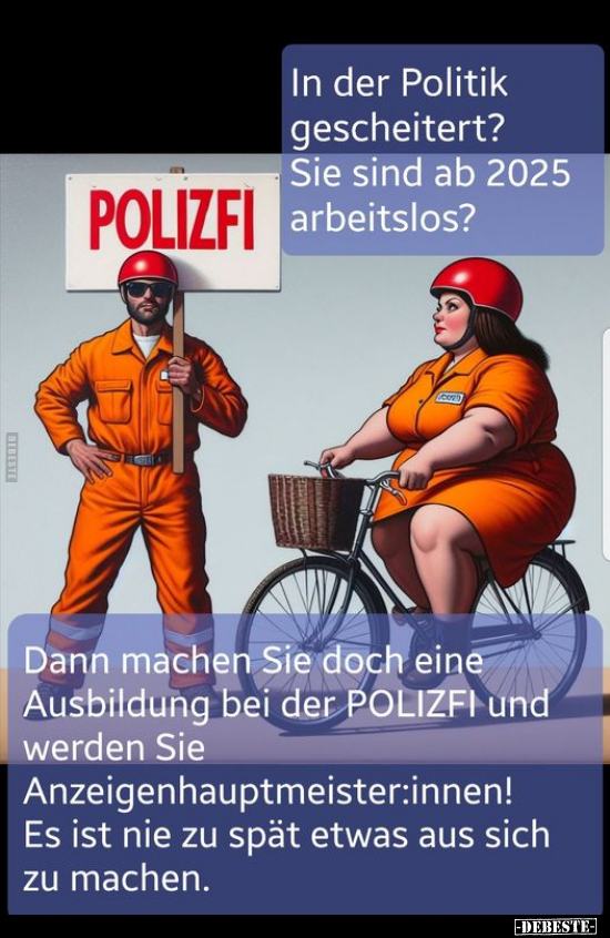 POLIZFI - In der Politik gescheitert?.. - Lustige Bilder | DEBESTE.de