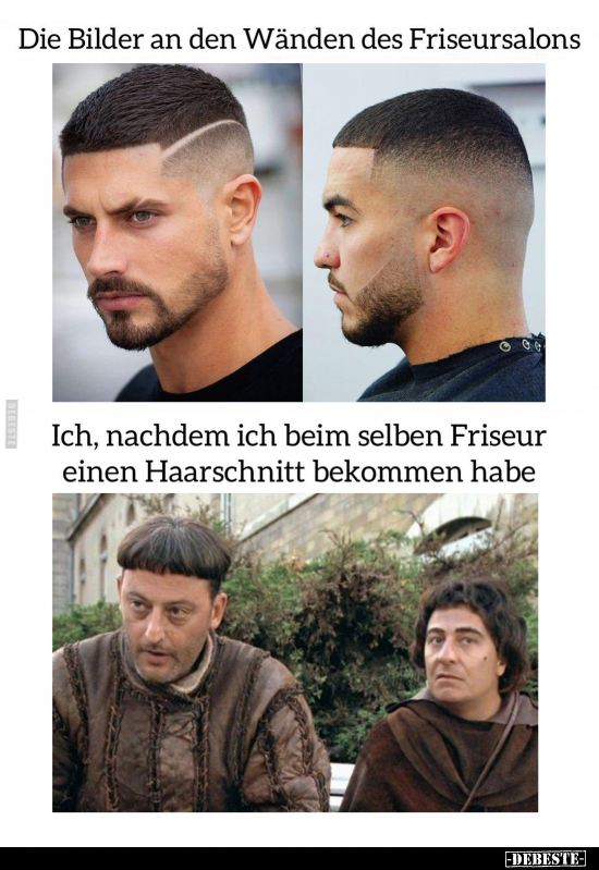 Die Bilder an den Wänden des Friseursalons.. - Lustige Bilder | DEBESTE.de