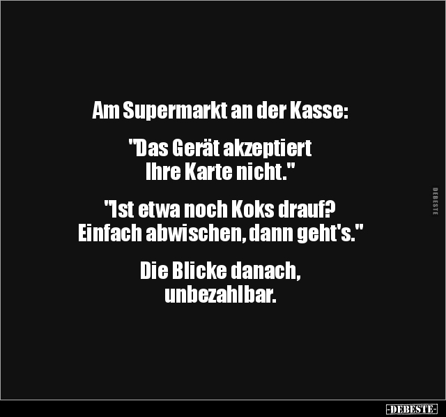 Am Supermarkt an der Kasse.. - Lustige Bilder | DEBESTE.de