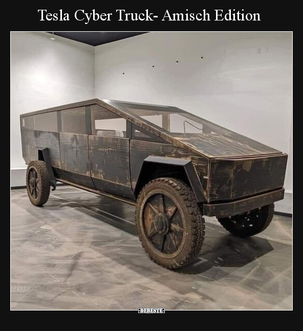 Tesla Cyber Truck- Amisch Edition.. - Lustige Bilder | DEBESTE.de