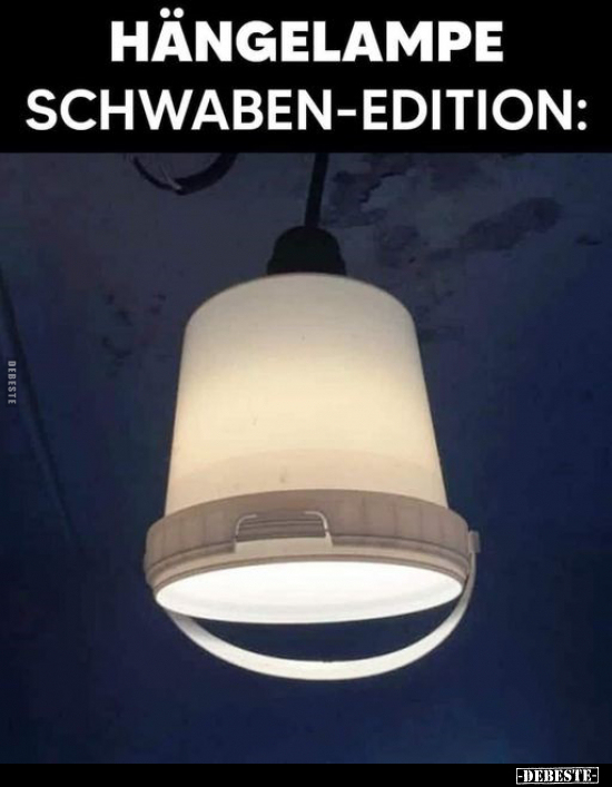 Hängelampe Schwaben-Edition.. - Lustige Bilder | DEBESTE.de