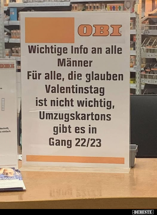 Info, Männer, Valentinstag, Umzugskartons, Gang