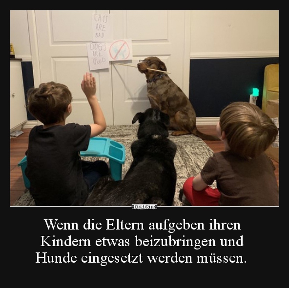 Wenn die Eltern aufgeben ihren Kindern etwas beizubringen.. - Lustige Bilder | DEBESTE.de