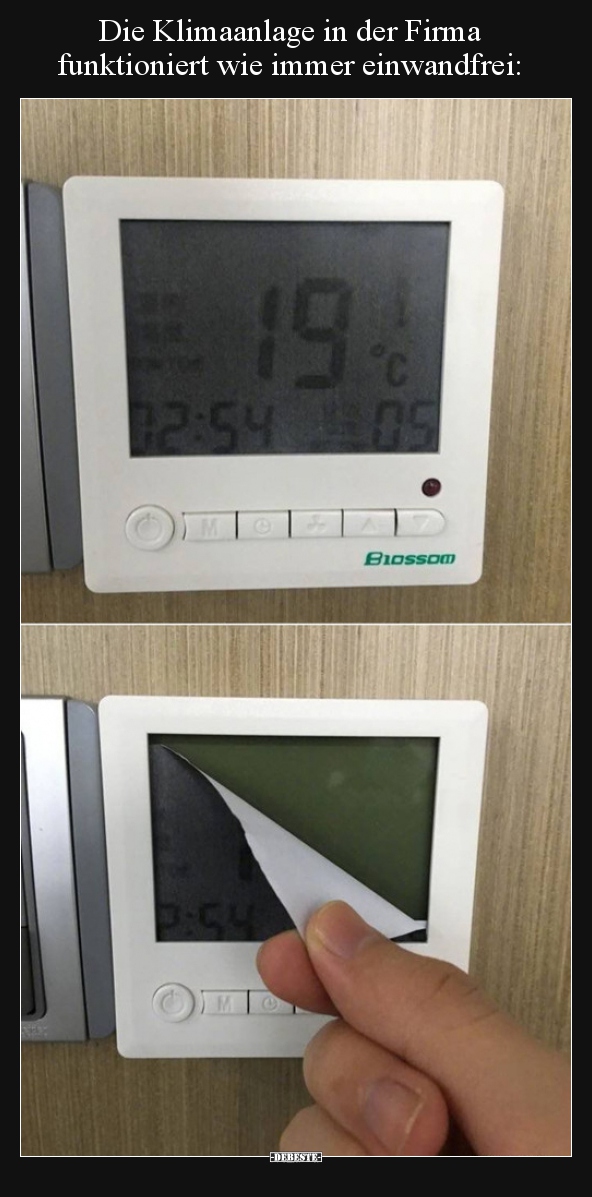 Die Klimaanlage in der Firma funktioniert wie immer.. - Lustige Bilder | DEBESTE.de