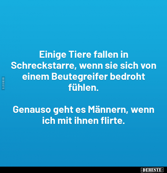 Einige Tiere fallen in Schreckstarre.. - Lustige Bilder | DEBESTE.de