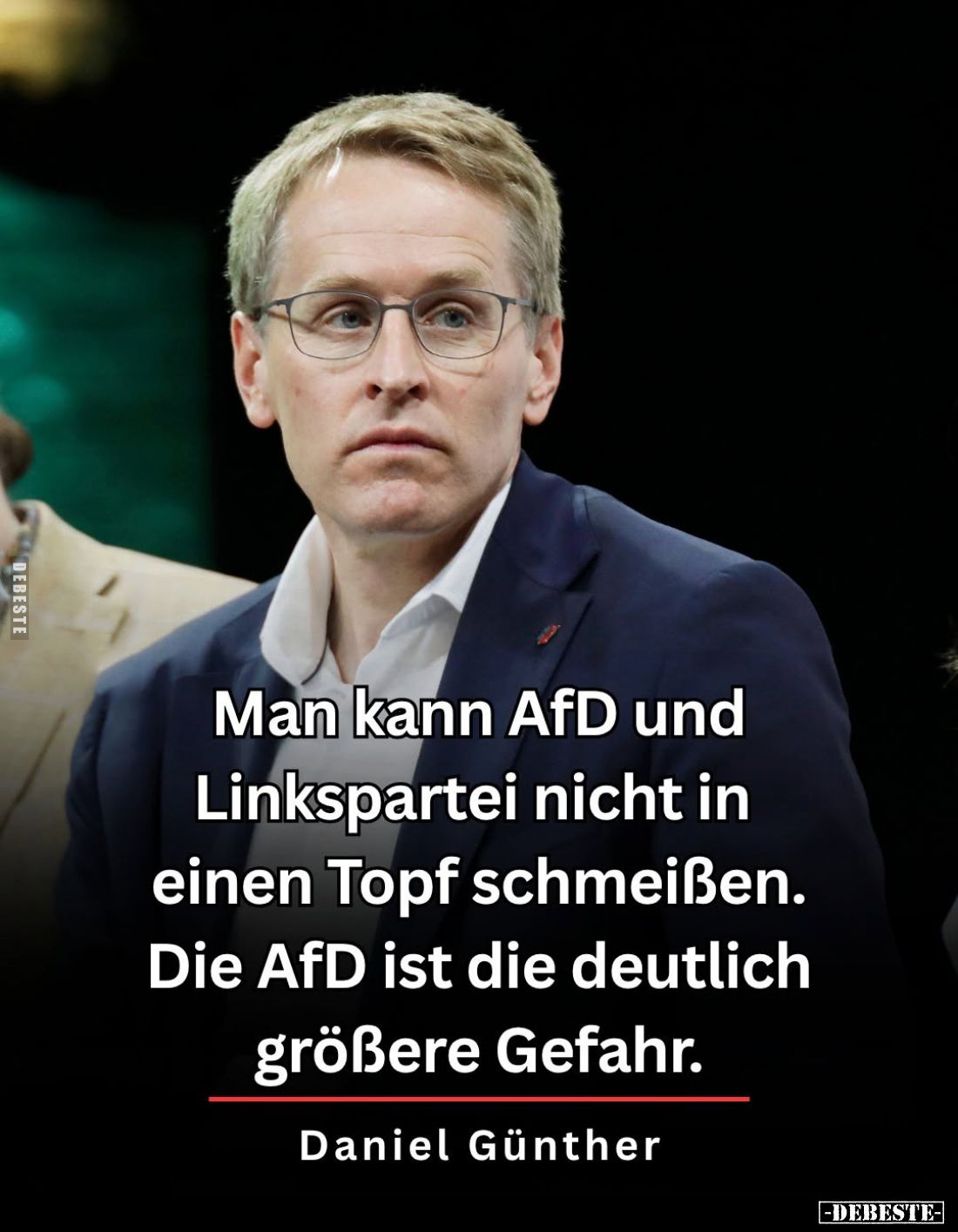 Man kann AfD und Linkspartei nicht in einen Topf schmeißen.
Die AfD ist die deutlich größere Gefahr.