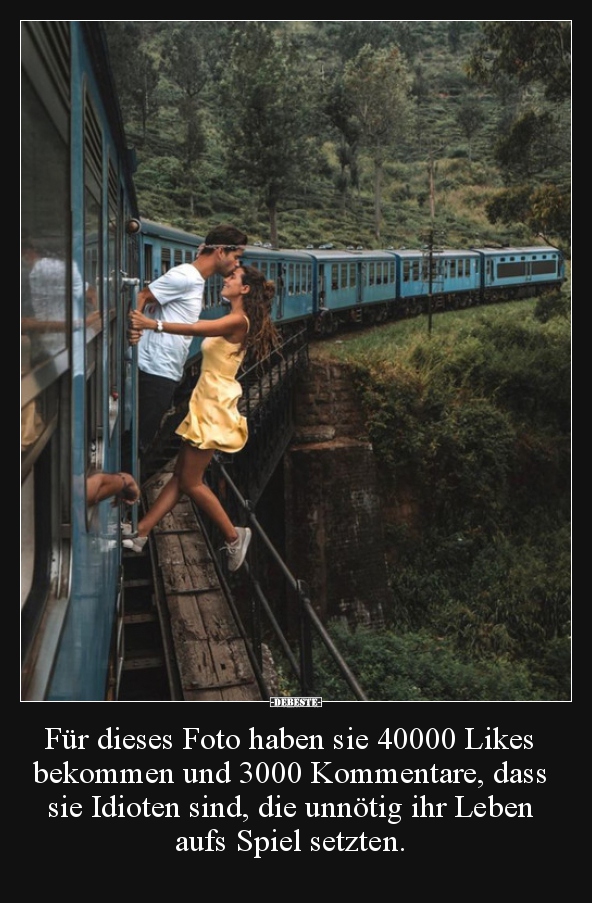 Für dieses Foto haben sie 40000 Likes bekommen und 3000..