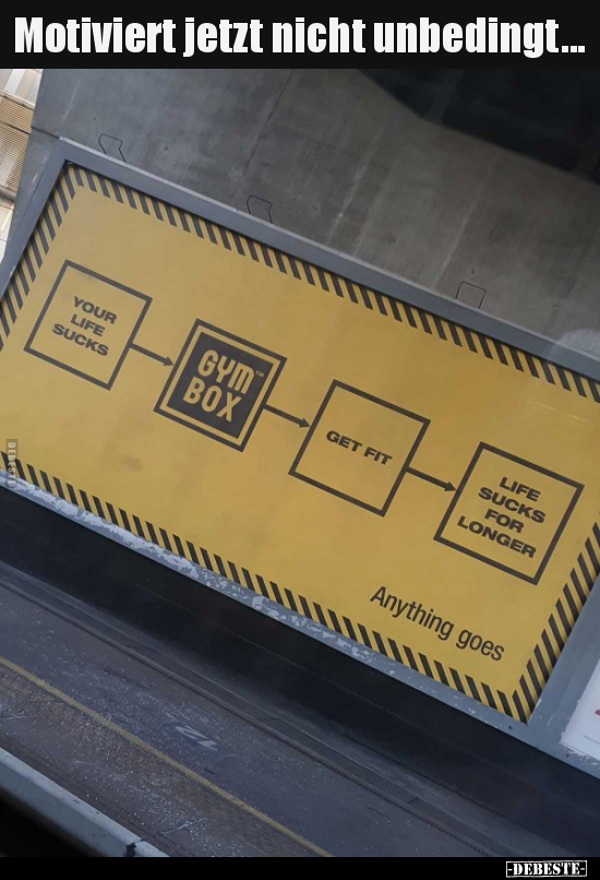 Motiviert jetzt nicht unbedingt...