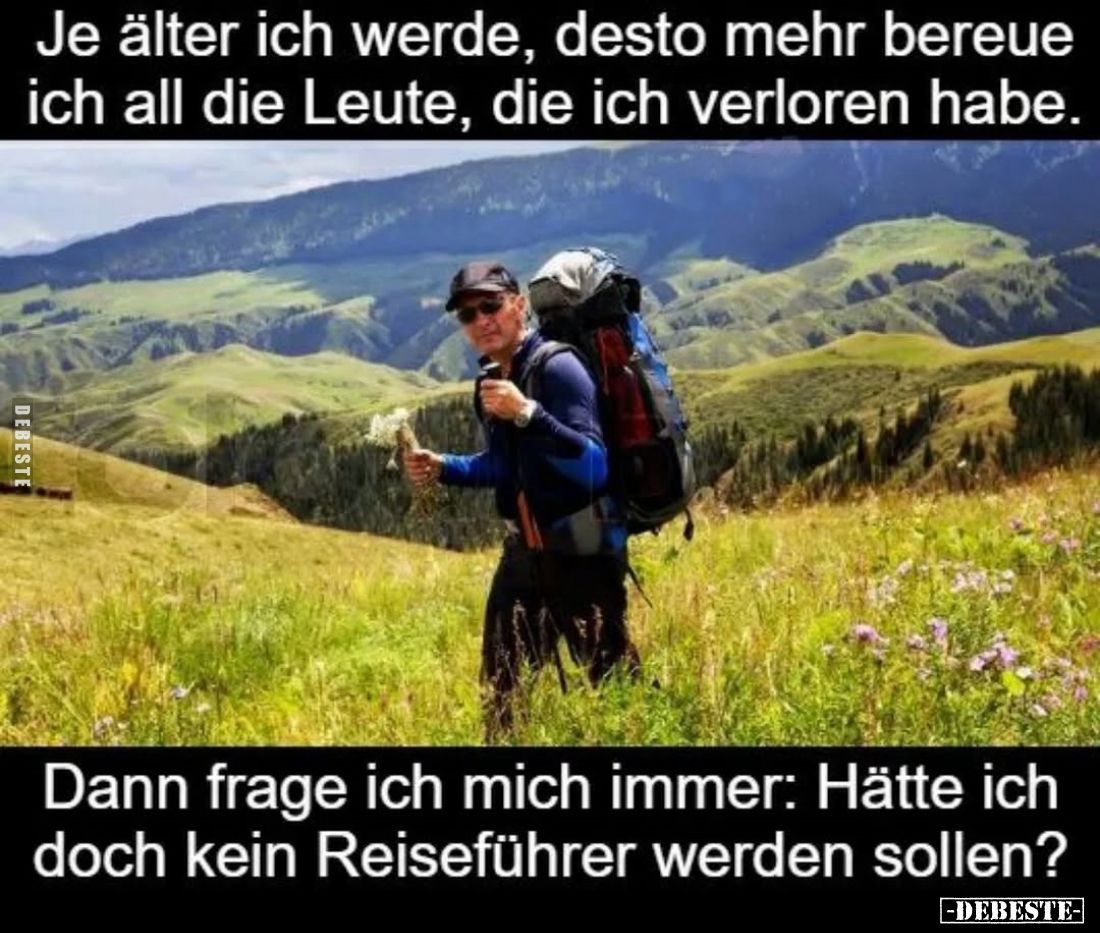 Je älter ich werde, desto mehr bereue ich all die Leute, die ich verloren habe.
Dann frage ich mich immer: Hätte ich doch ke...