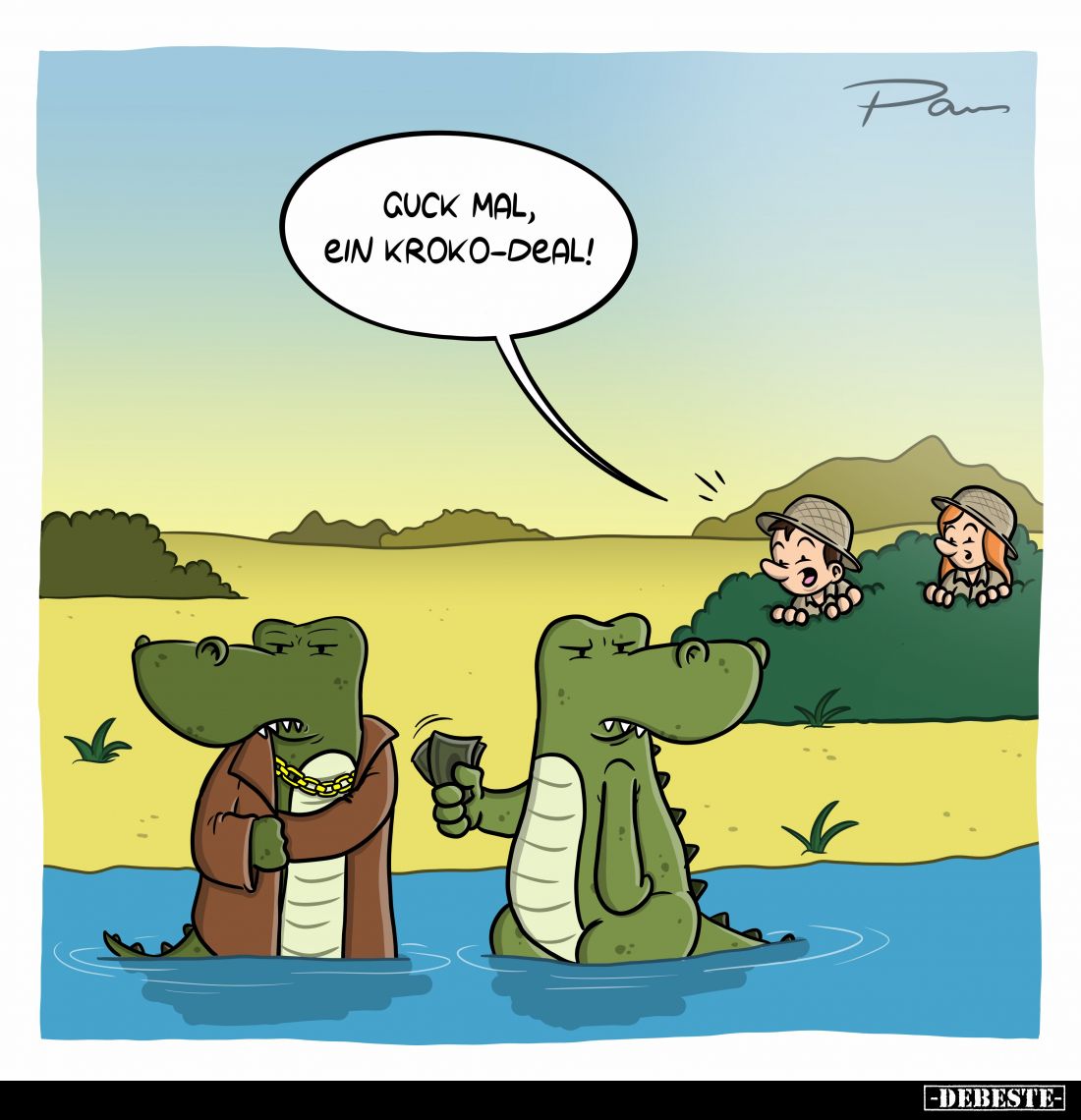 Guck mal, ein Kroko-Deal!