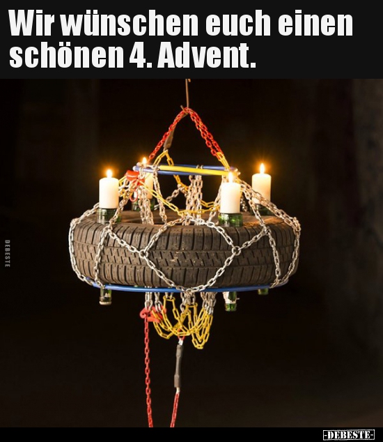 Wir wünschen euch einen schönen 4. Advent... - Lustige Bilder | DEBESTE.de