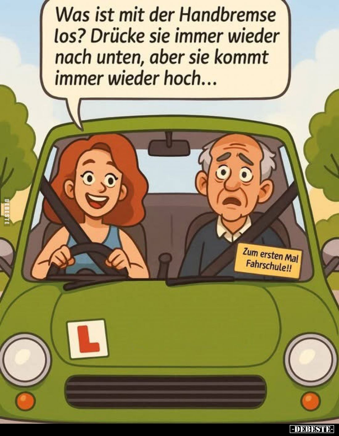 Was ist mit der Handbremse los? Drücke sie immer wieder nach unten, aber sie kommt immer wieder hoch...